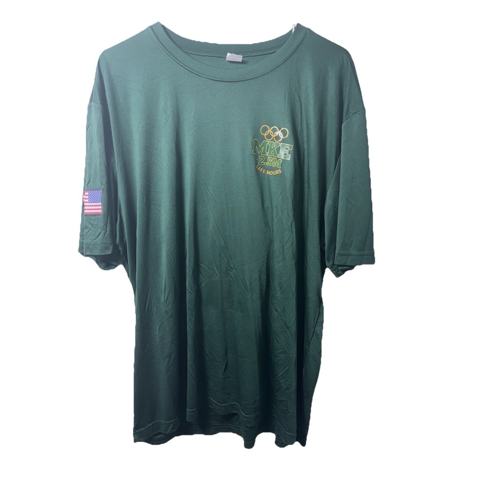 Amazon MKE Milwaukee Milestone Employee Shirt Green Size XL Used Rare